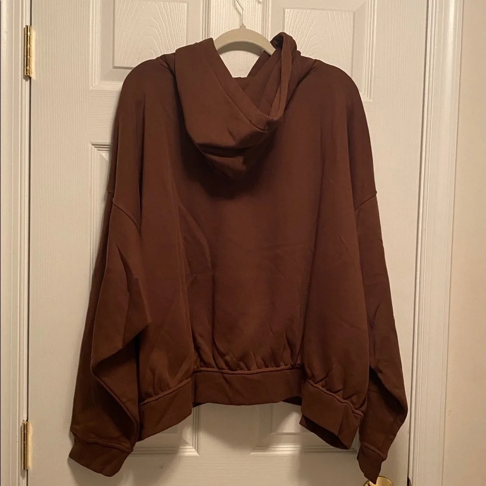 Amazon Essentials Brown Cropped Hoodie…size 6X - Picture 2 of 5